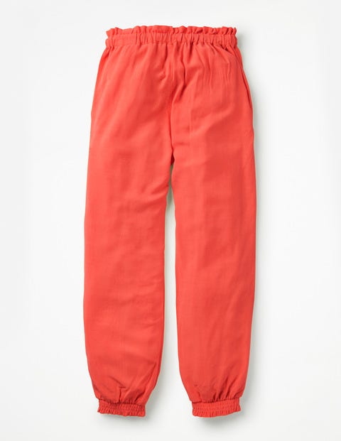 Embroidered Floaty Pants - Tropical Coral Embroidered Floaty Pants - Tropical Coral