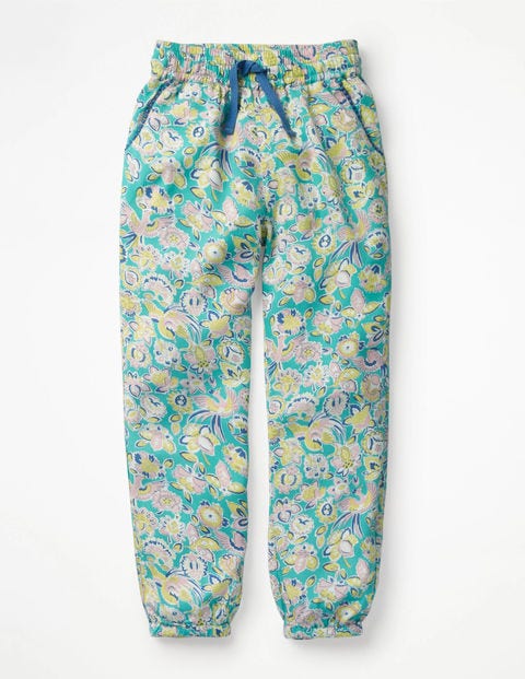 Relaxed Woven Trousers - Sea Breeze Tropical Paisley Relaxed Woven Trousers - Sea Breeze Tropical Paisley