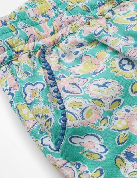 Relaxed Woven Trousers - Sea Breeze Tropical Paisley Relaxed Woven Trousers - Sea Breeze Tropical Paisley