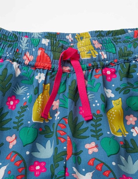 Lässige Gewebte Hose - Bunt, Indischer Garten Lässige Gewebte Hose - Bunt, Indischer Garten