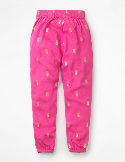 Relaxed Woven Pants - Festival Pink Pineapples Relaxed Woven Pants - Festival Pink Pineapples