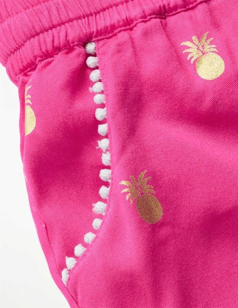 Relaxed Woven Pants - Festival Pink Pineapples Relaxed Woven Pants - Festival Pink Pineapples