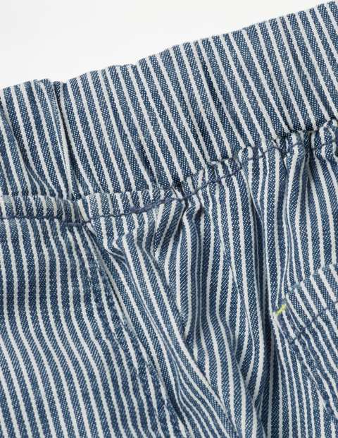 Relaxed Pull-On Pants - College Blue Stripe Relaxed Pull-On Pants - College Blue Stripe