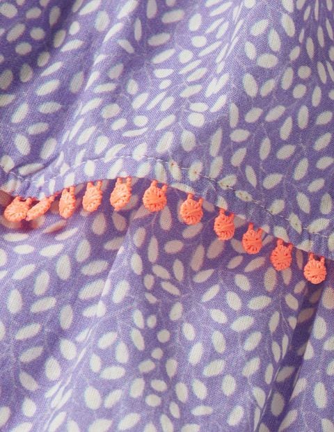Printed Tiered Skirt - Purple and White Sweet Berry Printed Tiered Skirt - Purple and White Sweet Berry