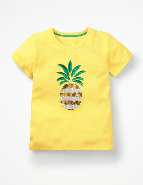 Sequin-Change T-Shirt - Primrose Yellow Pineapple Sequin-Change T-Shirt - Primrose Yellow Pineapple