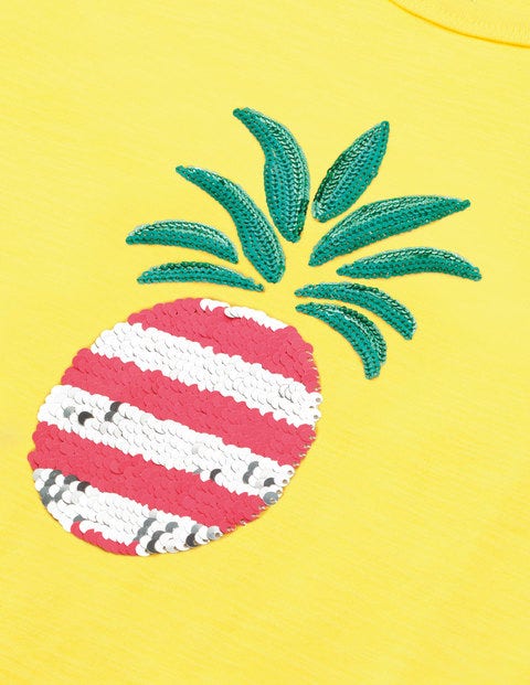 Sequin-Change T-Shirt - Primrose Yellow Pineapple Sequin-Change T-Shirt - Primrose Yellow Pineapple