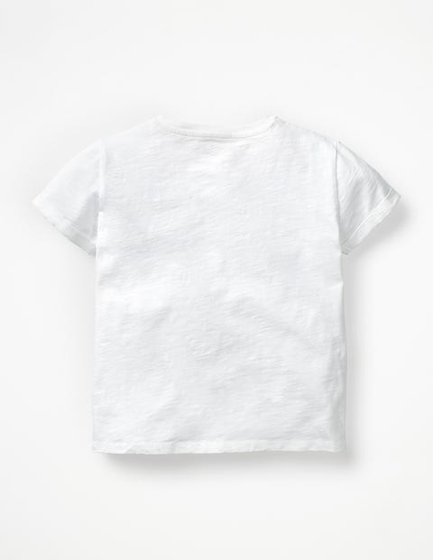 Retro Printed T-Shirt - White Flamingos Retro Printed T-Shirt - White Flamingos