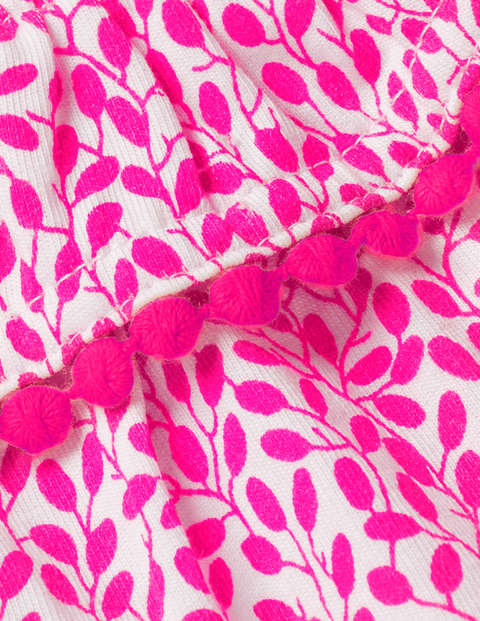 Printed Ruffle Vest - Pink Glo Berry Printed Ruffle Vest - Pink Glo Berry