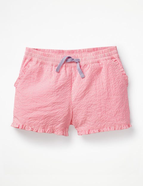 Frill Hem Shorts - Festival Pink/White Stripe Frill Hem Shorts - Festival Pink/White Stripe