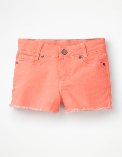 Denim Shorts - Highlighter Orange Denim Shorts - Highlighter Orange