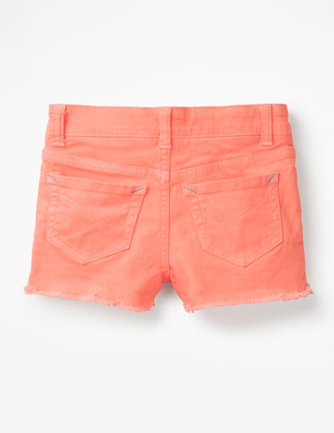 Denim Shorts - Highlighter Orange Denim Shorts - Highlighter Orange