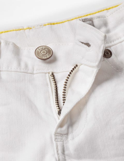 Denim Shorts - White Denim Shorts - White
