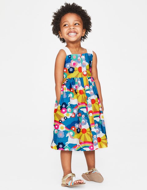 Button-Front Sundress - Multi Unicorn Sunset Button-Front Sundress - Multi Unicorn Sunset
