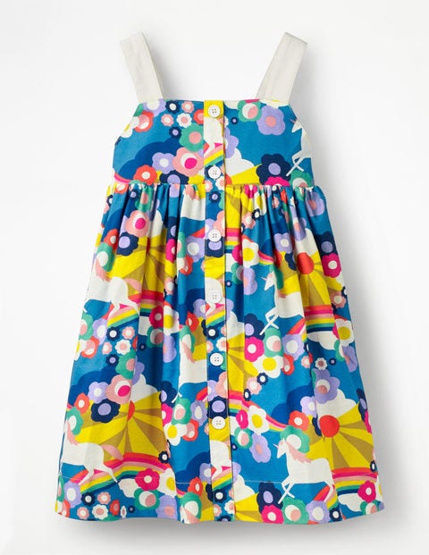Button-Front Sundress - Multi Unicorn Sunset Button-Front Sundress - Multi Unicorn Sunset