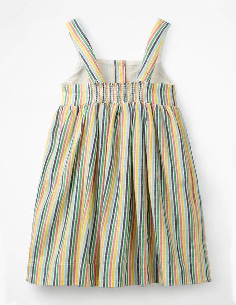 Button-Front Sundress - Multi Candy Stripe Button-Front Sundress - Multi Candy Stripe