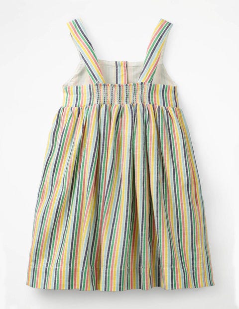 Button-Front Sundress - Multi Candy Stripe Button-Front Sundress - Multi Candy Stripe