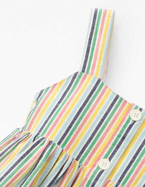 Button-Front Sundress - Multi Candy Stripe Button-Front Sundress - Multi Candy Stripe