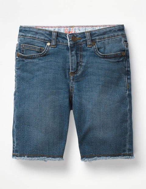 Long Denim Shorts - Mid Vintage Denim Long Denim Shorts - Mid Vintage Denim
