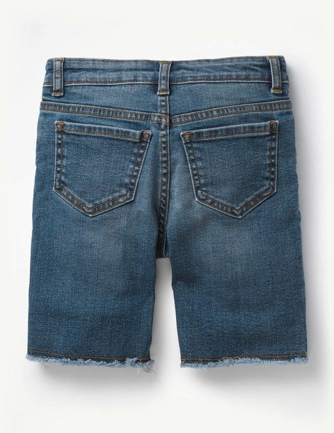 Long Denim Shorts - Mid Vintage Denim Long Denim Shorts - Mid Vintage Denim