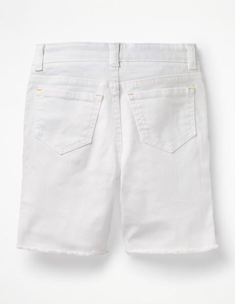 Short long en jean - Blanc Short long en jean - Blanc