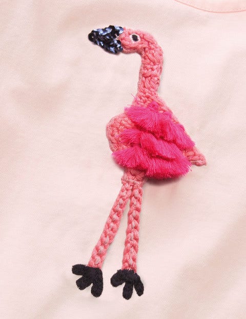 Crochet Animal T-Shirt - Parisian Pink Flamingo Crochet Animal T-Shirt - Parisian Pink Flamingo