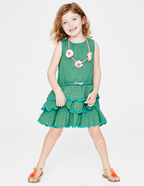 Robe À Volants - Vert jungle Robe À Volants - Vert jungle
