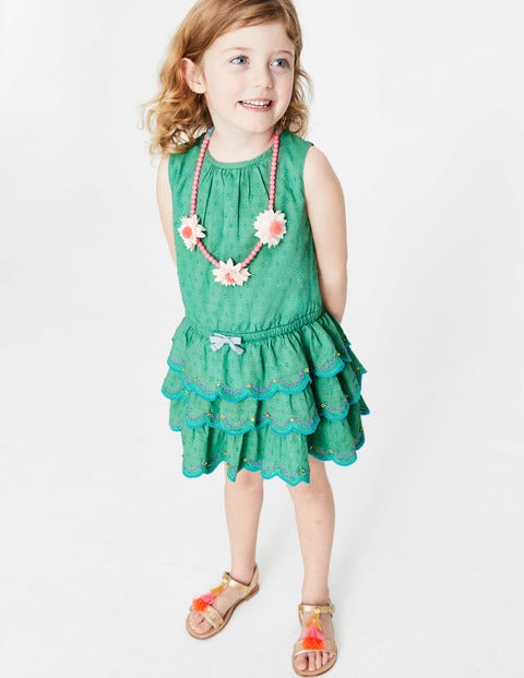Robe À Volants - Vert jungle Robe À Volants - Vert jungle