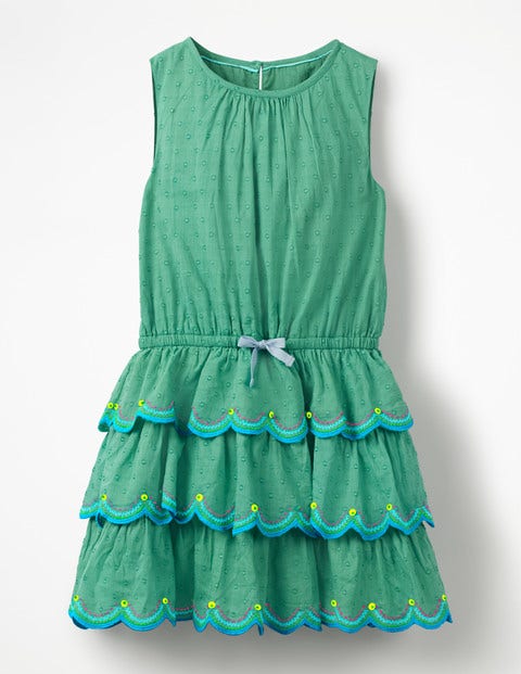Robe À Volants - Vert jungle Robe À Volants - Vert jungle