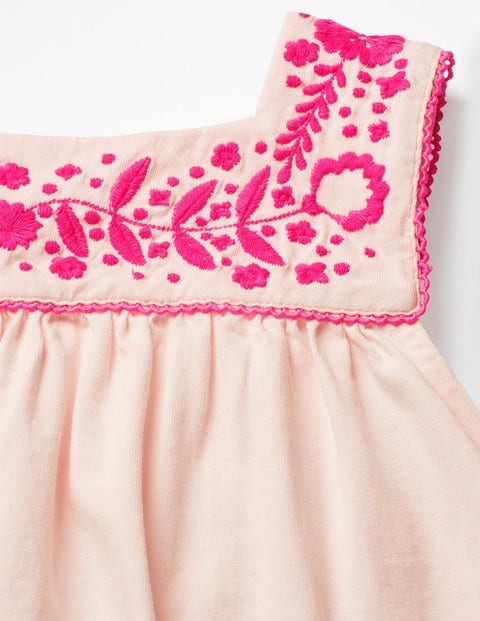 Floral Embroidered Tank - Parisian Pink Floral Embroidered Tank - Parisian Pink