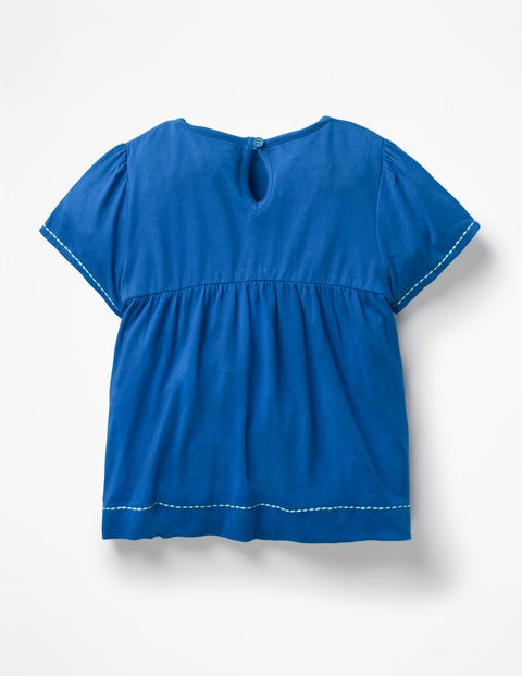 Tropical Embroidered Top - Duke Blue Monkeys Tropical Embroidered Top - Duke Blue Monkeys