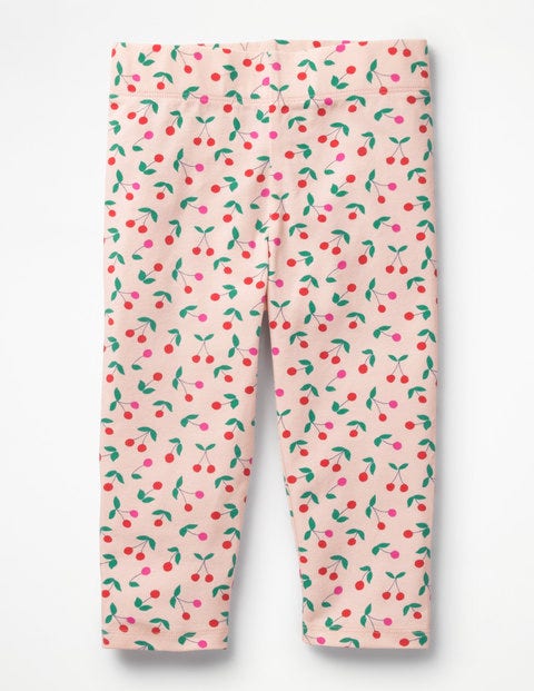 Fun Cropped Leggings - Parisian Pink Cherries Fun Cropped Leggings - Parisian Pink Cherries