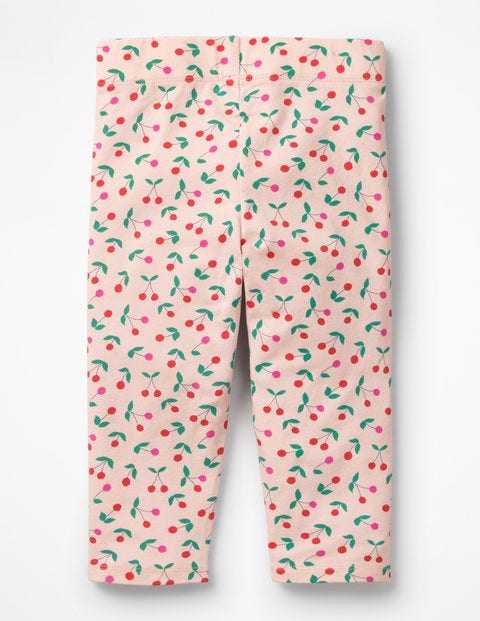 Fun Cropped Leggings - Parisian Pink Cherries Fun Cropped Leggings - Parisian Pink Cherries