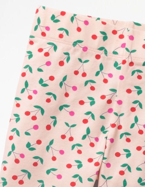 Fun Cropped Leggings - Parisian Pink Cherries Fun Cropped Leggings - Parisian Pink Cherries