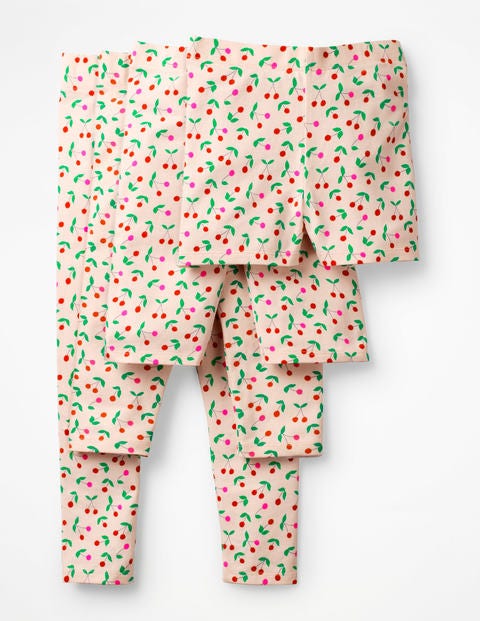 Fun Cropped Leggings - Parisian Pink Cherries Fun Cropped Leggings - Parisian Pink Cherries