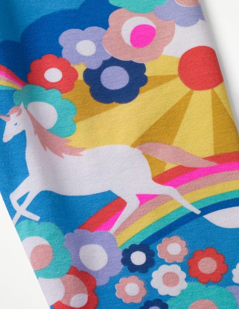 Fun Cropped Leggings - Multi Unicorn Sunset Fun Cropped Leggings - Multi Unicorn Sunset