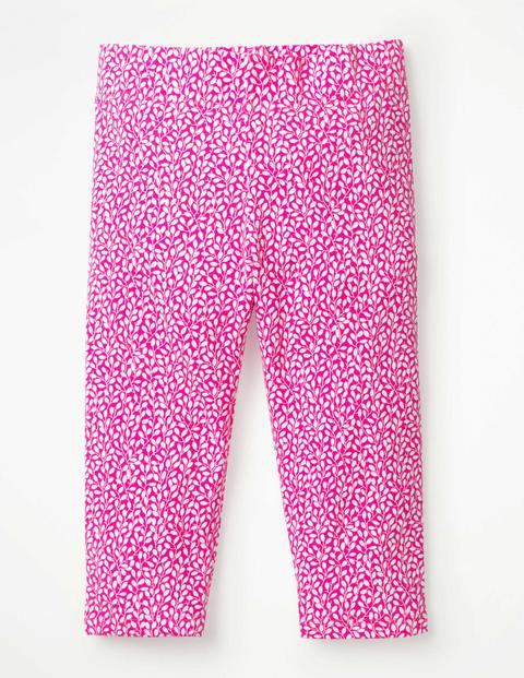 Fun Cropped Leggings - Pink Glo & White Sweet Berry Fun Cropped Leggings - Pink Glo & White Sweet Berry
