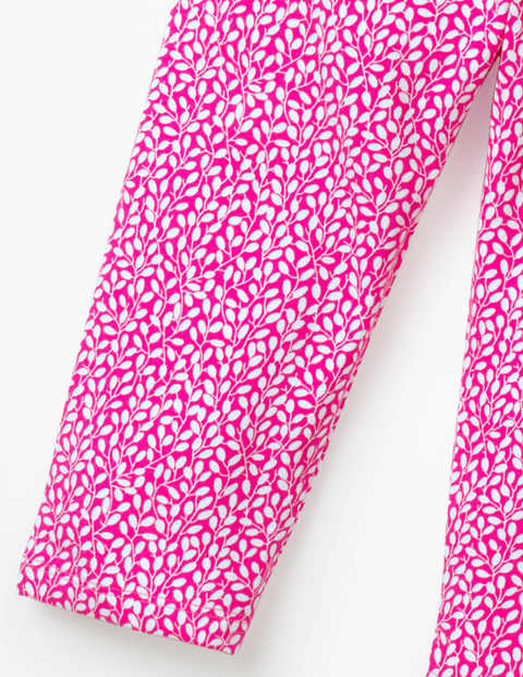 Fun Cropped Leggings - Pink Glo & White Sweet Berry Fun Cropped Leggings - Pink Glo & White Sweet Berry