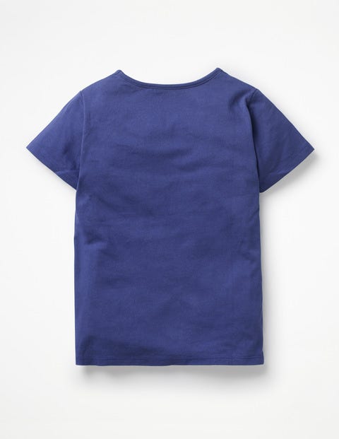 Safari Appliqué T-Shirt - Starboard Blue Camel Safari Appliqué T-Shirt - Starboard Blue Camel