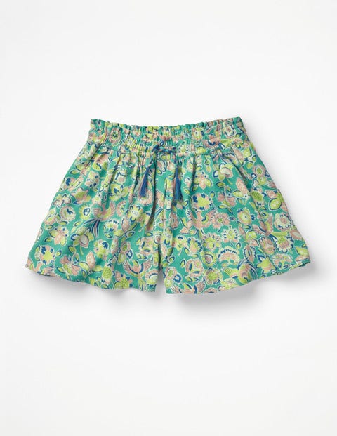 Printed Culottes - Sea Breeze Tropical Paisley Printed Culottes - Sea Breeze Tropical Paisley