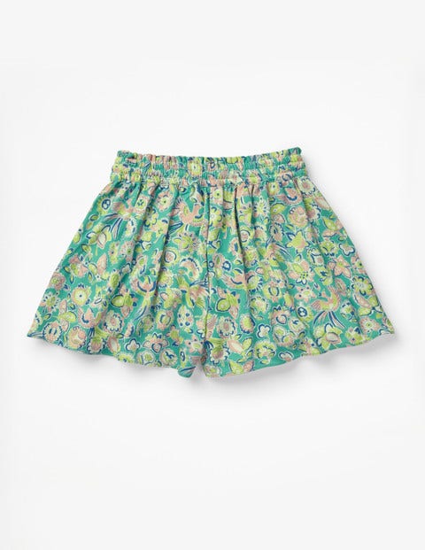 Printed Culottes - Sea Breeze Tropical Paisley Printed Culottes - Sea Breeze Tropical Paisley