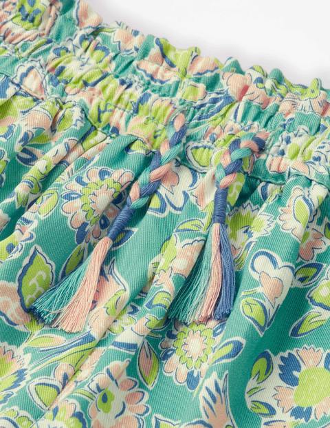 Printed Culottes - Sea Breeze Tropical Paisley Printed Culottes - Sea Breeze Tropical Paisley