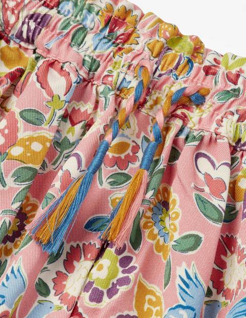 Printed Culottes - Flamingo Pink Tropical Paisley Printed Culottes - Flamingo Pink Tropical Paisley