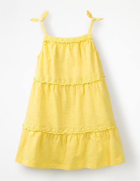 Tiered Garment-Dyed Dress - Primrose Yellow Tiered Garment-Dyed Dress - Primrose Yellow