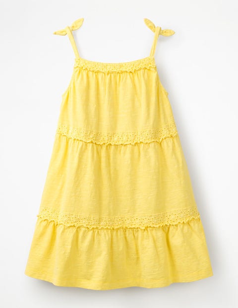 Tiered Garment-Dyed Dress - Primrose Yellow Tiered Garment-Dyed Dress - Primrose Yellow
