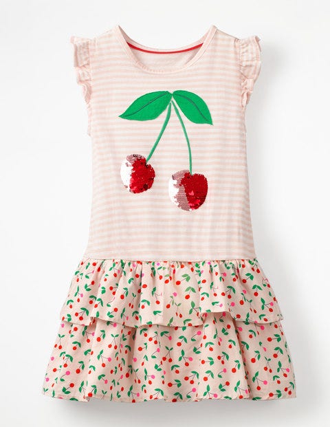 Colour-Change Sequin Dress - Parisian Pink Cherries Colour-Change Sequin Dress - Parisian Pink Cherries