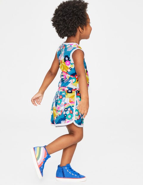 Retro Jersey Romper - Multi Unicorn Sunset Retro Jersey Romper - Multi Unicorn Sunset