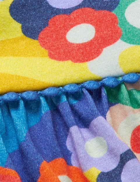Frill Sleeve Jersey Dress - Multi Unicorn Sunset Frill Sleeve Jersey Dress - Multi Unicorn Sunset