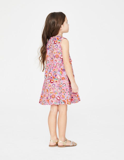Robe À Sequins - Rose flamant avec motif cachemire tropical Robe À Sequins - Rose flamant avec motif cachemire tropical