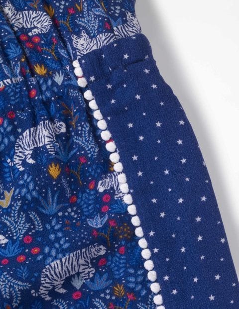 Hotchpotch Woven Playsuit - Starboard Blue Tropical Tigers Hotchpotch Woven Playsuit - Starboard Blue Tropical Tigers