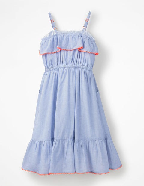 Tie-Waist Midi Dress - Chambray Tie-Waist Midi Dress - Chambray